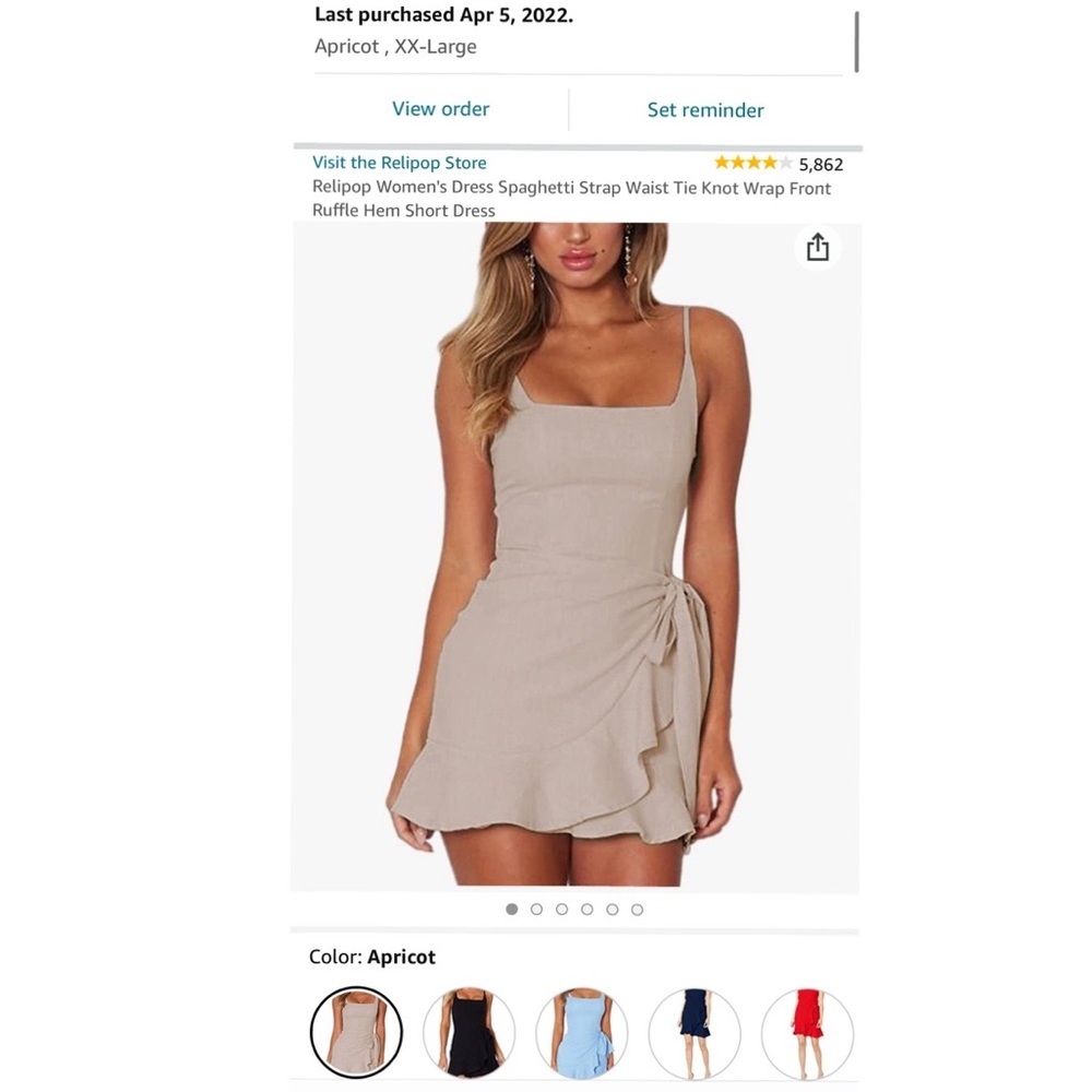 Tan Dress from Amazon! Size 2XL